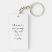 Porte-clés Photo commémorative Ceux que nous aimons (Dos)