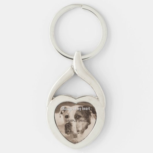 Porte-clés Photo commémorative d'animal familier fait sur (Devant)