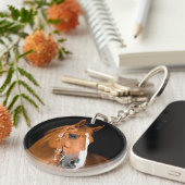 Porte-clés Photo commémorative du cheval (Devant droit)