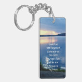 Porte-clés Photo commémorative Prière Lac Sunrise Nature (Devant gauche)