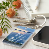 Porte-clés Photo commémorative Prière Lac Sunrise Nature (Devant droit)