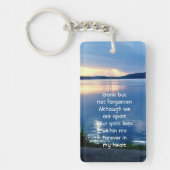Porte-clés Photo commémorative Prière Lac Sunrise Nature (Devant)