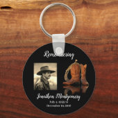 Porte-clés Photo : Cowboy Casquette et Rope Memorial (Recto)