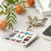 Porte-clés Photo Custom Family Collage Personnalité de White (Côté)