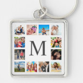 Porte-clés Photo Custom Family Collage Personnalité de White (Devant)