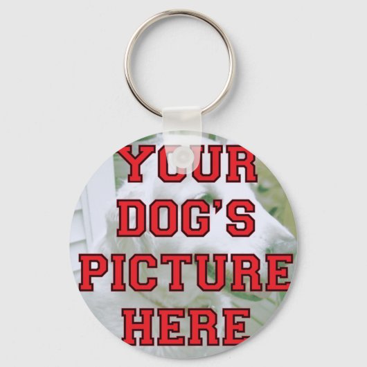 Porte-clés Photo customisée de votre chien (Recto)