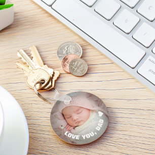 Porte-clés Photo d'amour pour la fête des pères