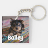 Porte-clés Photo de animal de compagnie personnalisée (Dos)