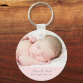 Porte-clés Photo de bébé Conserver le saké personnalisé (Recto)