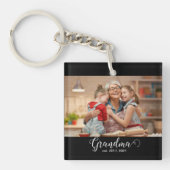 Porte-clés Photo de cadeau de script établi de grand-mère (Devant)