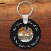 Porte-clés Photo de chat mémorial, Nom, Texte, interchangeabl (Recto)