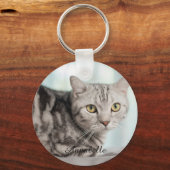 Porte-clés Photo de chat personnalisée avec Kitty Name Cute P (Recto)