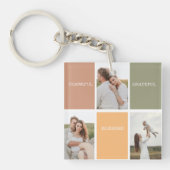 Porte-clés Photo de collection familiale | Merci béni Gratefu (Devant)