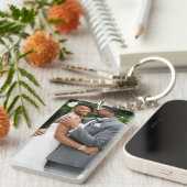 Porte-clés Photo de couple de jeunes mariés pour anniversaire (Devant droit)