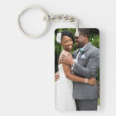 Porte-clés Photo de couple de jeunes mariés pour anniversaire (Devant)