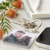 Porte-clés Photo de couple fiancé (Devant Droit)