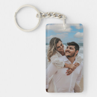 Porte-clés Photo de couple personnalisée