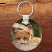 Porte-clés Photo de Cute Little Orange Fox (Recto)