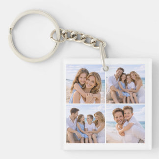 Porte-clés Photo de famille personnalisée