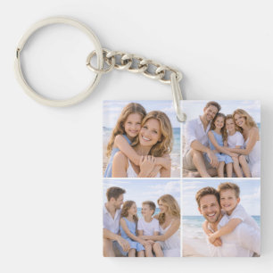 Porte-clés Photo de famille personnalisée