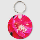 Porte-clés Photo de fleur rose tropicale (Verso)