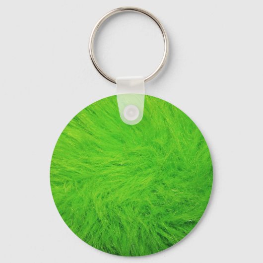 Porte-clés Photo de fourrure verte (Recto)