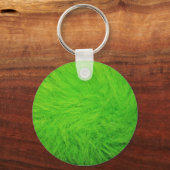 Porte-clés Photo de fourrure verte (Recto)