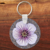 Porte-clés Photo de Geranium bleu fleur (Recto)