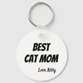 Porte-clés Photo de la maman du chat (Verso)