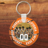 Porte-clés Photo de l'équipe de basket-ball (Recto)