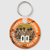 Porte-clés Photo de l'équipe de basket-ball (Verso)