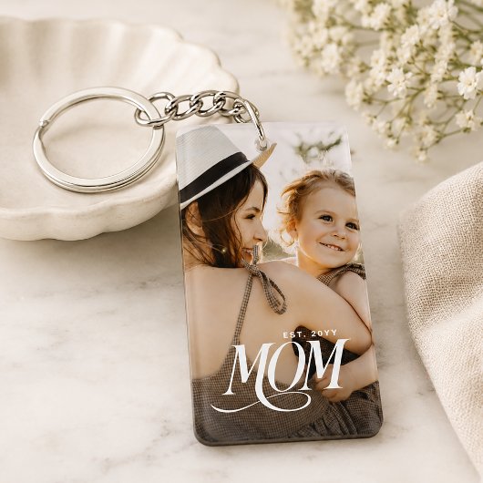 Porte-clés Photo de Maman
