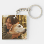 Porte-clés Photo de maman et chien (Dos)