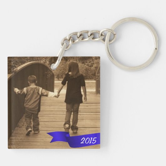 Porte-clés Photo de maman Résumé Porte - clé de conception (Dos)