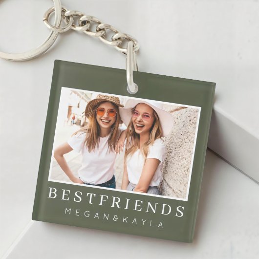 Porte-clés Photo de Modern Chic Best Friends BFF