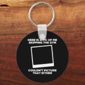 Porte-clés Photo De Moi En Ignorant L'Exercice De Gym Drôle B (Recto)