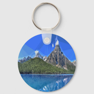 Porte-clés Photo de montagne canadienne