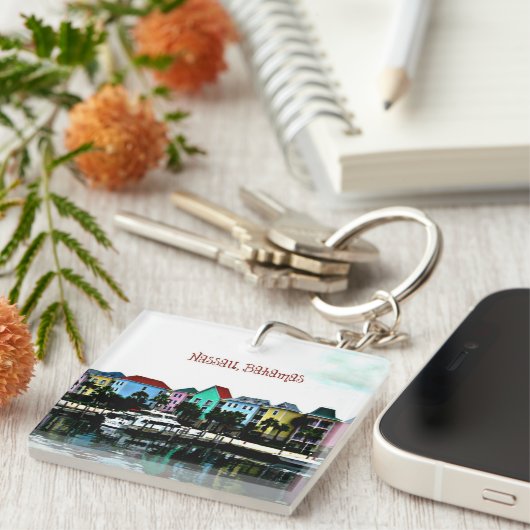 Porte-clés Photo de Nassau, Bahamas (Devant Droit)