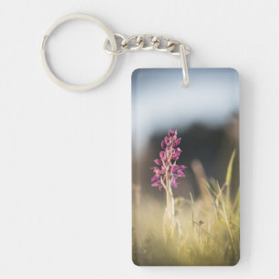 Porte-clés Photo de nature d'orchidée sauvage