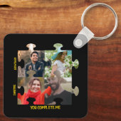 Porte-clés Photo de pièce de puzzle personnalisée Vous me com (Verso)