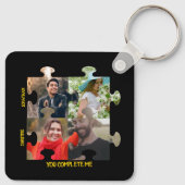 Porte-clés Photo de pièce de puzzle personnalisée Vous me com (Dos)
