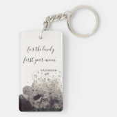 Porte-clés Photo de première année personnalisée mère Éclaira (Dos)