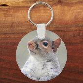 Porte-clés Photo de profil d'écureuil curieux (Recto)