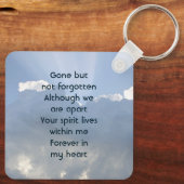 Porte-clés Photo de souvenir Prière Ciel céleste (Verso)