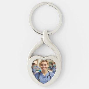 Porte-clés Photo d'infirmière Personnaliser