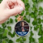 Porte-clés Photo Donald Trump - Président - assez dit (Main)