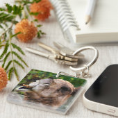 Porte-clés Photo drôle d'animal de faune de chameau (Devant Droit)