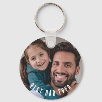 Porte-clés photo du meilleur papa | Cadeau personn