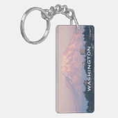 Porte-clés Photo du Mont Rainier de l'État de Washington (Devant gauche)