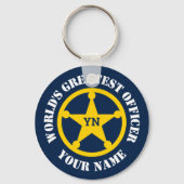 Porte-clés Photo d'un policier (Recto)